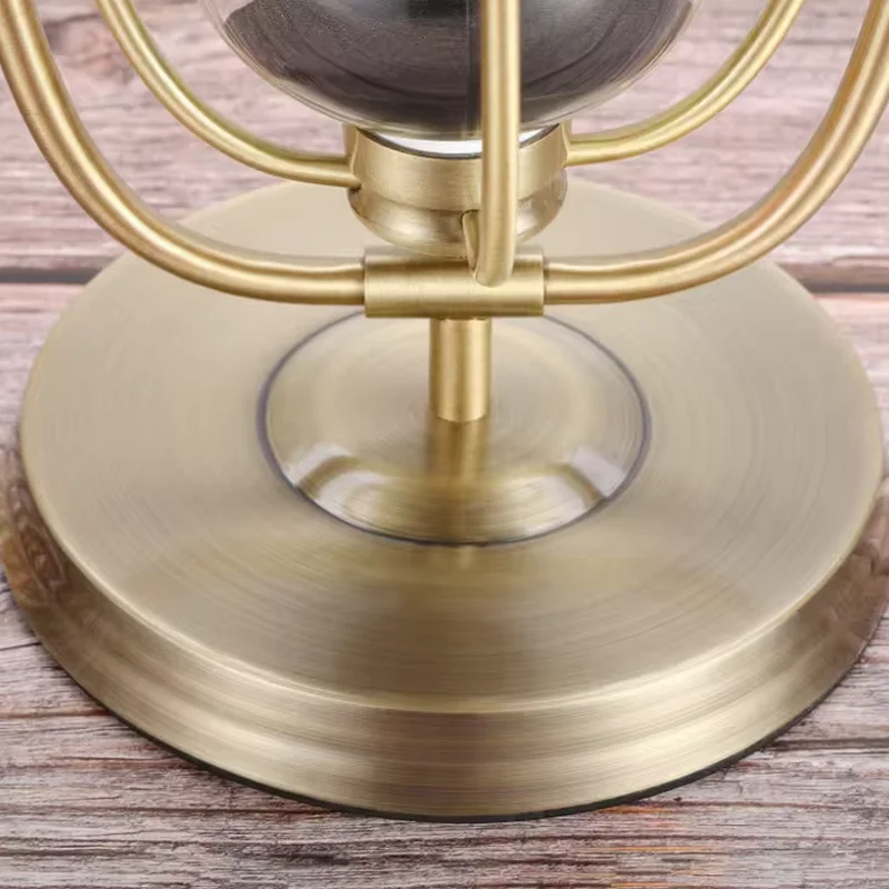 15-60 Minutes European Retro Brass Hourglass 360° Rotating Metal Sand Clock Antique Timer Home Office Desktop Decoration Gifts 3