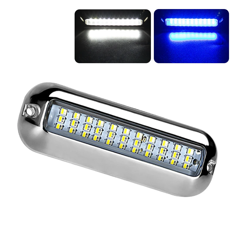 High Quality S.S.316 Underwater Boat Led Light Waterproof Marine Outdoor 2 Colors Dock Fishing Night Light  Boat Accessories dc12 24v 120w 316 stainless steel rustproof waterproof led underwater boat dock light submarine light tp ud140 120w