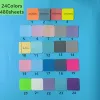 480 Sheets 24Colors Transparent Sticky Notes Scrapes Stickers Note Pads Paper Clear Notepad School Stationery Office Supplies 3