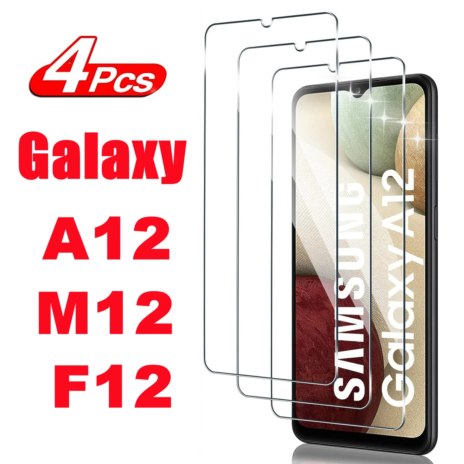 2/4pcs für Samsung Galaxy A12 Displays chutz folie für Samsung Galaxy A12 M12 F12 A12 Nacho gehärtetes Glas