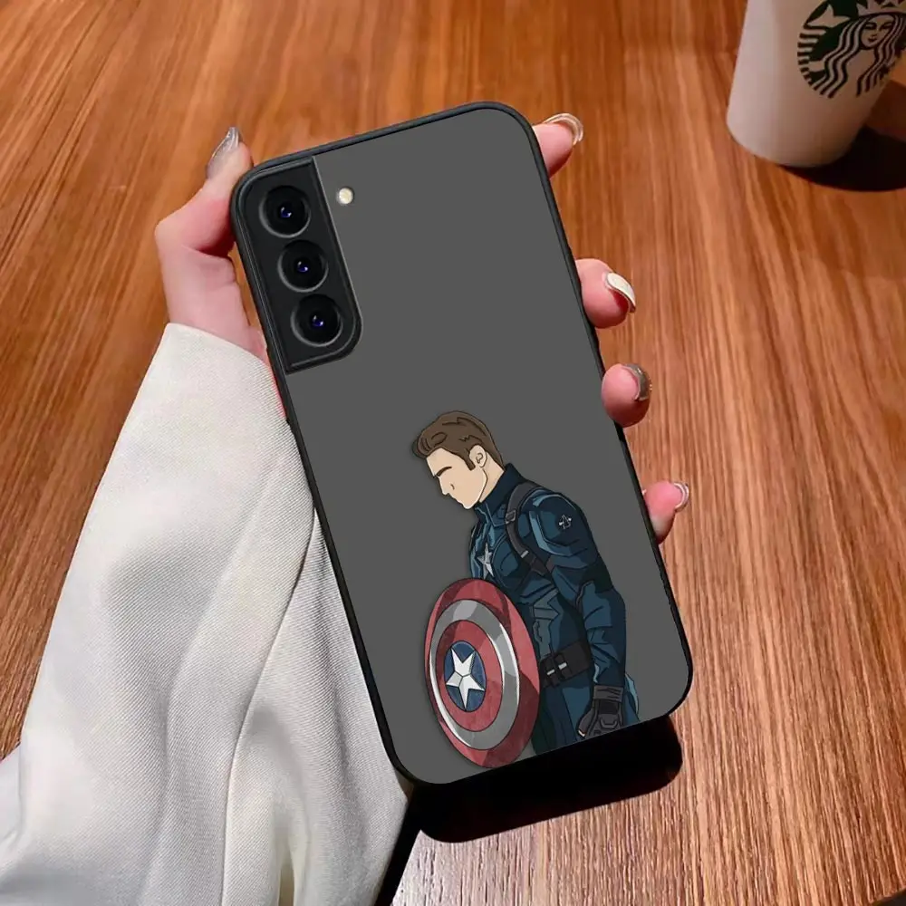 thumbnail image 1 of Matte Case for Samsung Galaxy S23 S22 S21 S20 S10 4G S9 Plus ULTRA 5G LITE Case Funda Coque Shell Marvel Avengers Heros Faceless, 1 of 5