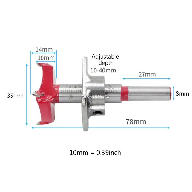 35mm Forstner Auger 드릴 비트 나무 커터 육각 렌치 목공 홀 오프너 톱 목공 코어 밀링 커터 힌지 Dropship