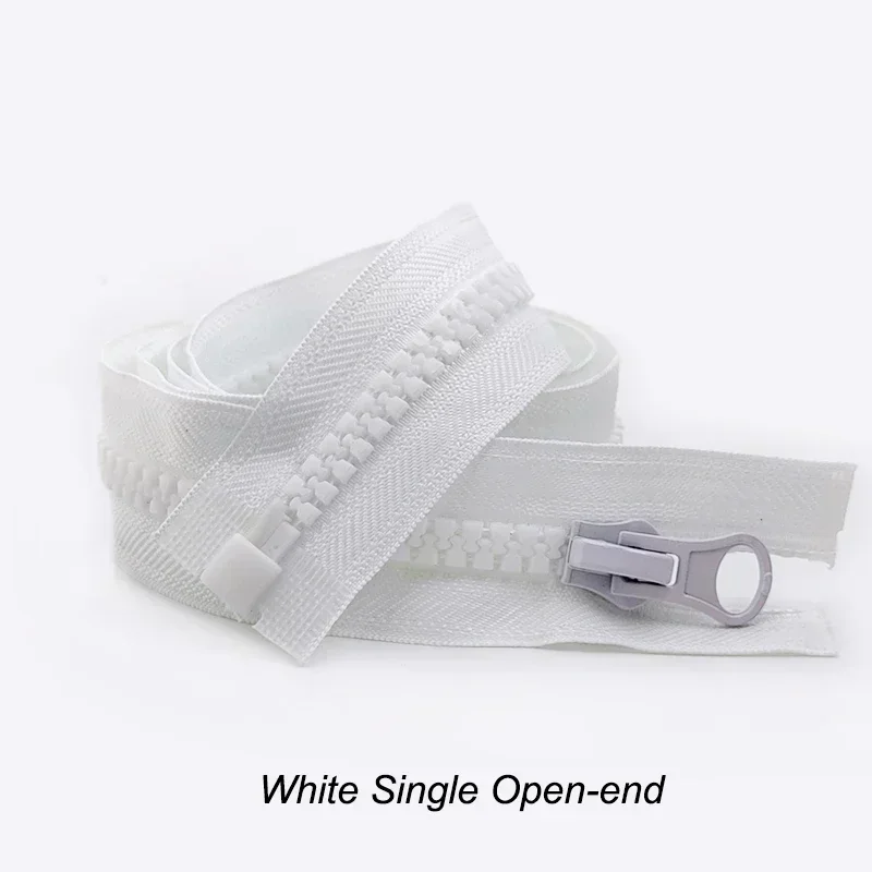 Adjustable Resin Zipper with Double Sliders