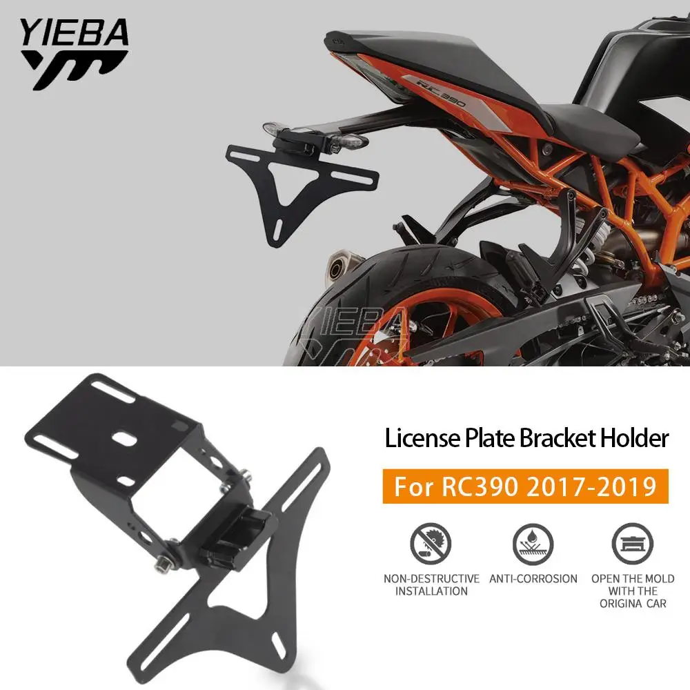 

Motorcycle Accessories Tail Tidy License Plate Holder Fender Eliminator License Plate Bracket Holder RC 390 RC390 2017 2018 2019