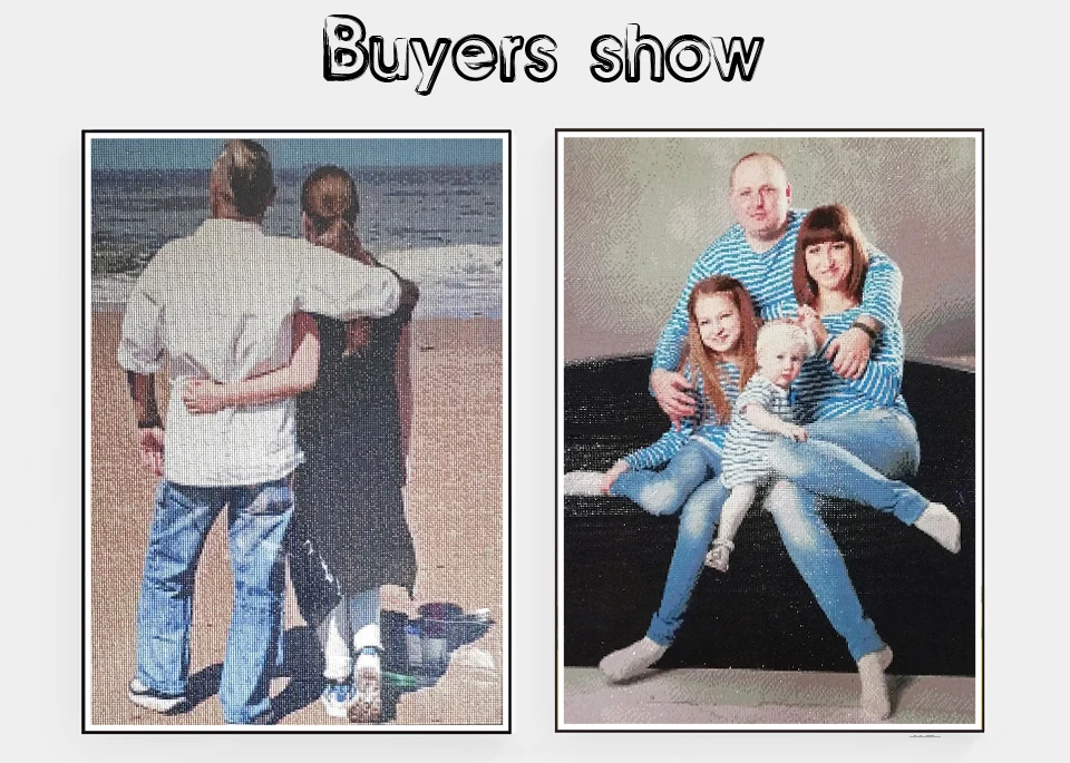 Description Picture 5 of itemPhoto Custom Diamond Painting Cross Stitch Full Square Picture of Rhinestone DIY Diamond Mosaic Diamond Embroidery Sale