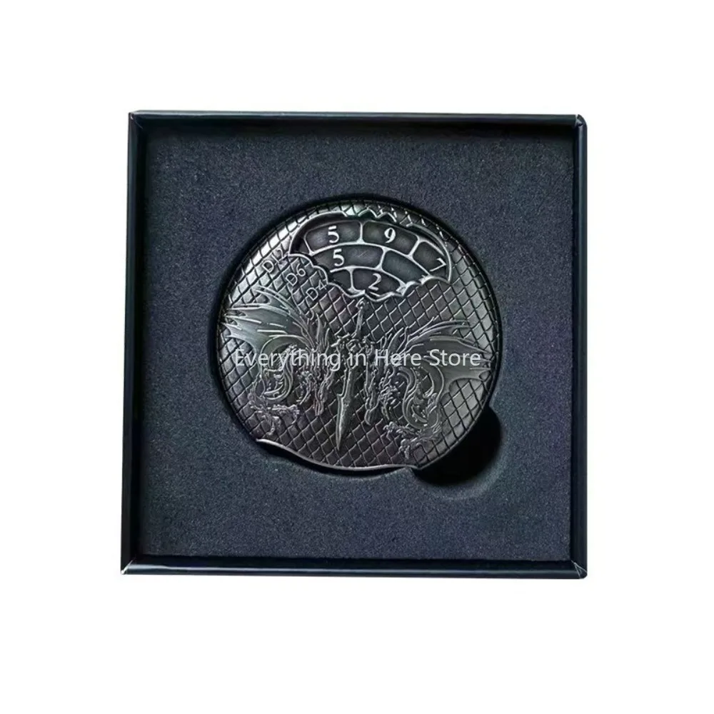 던전 앤 드래곤즈, COC 런, 크툴루 런 보드게임용 7 in 1 스피너 다이스 보드 폴리헤드론 다이스 보드 게임 소품