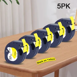 Original Dymo Letratag Wireless Handheld Label Maker with 5 - Pack Label Tape (5PK Yellow)