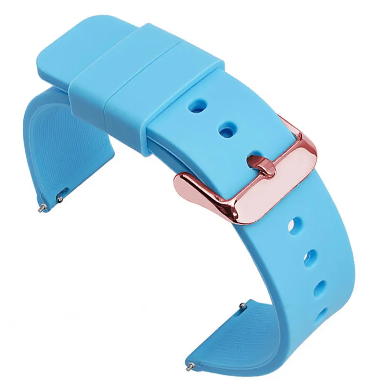 Universal Silicone Rubber Watch Band - Soft, Light, and Versatile Strap