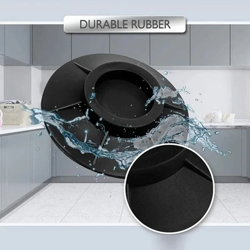 Rubber Pads Floor Mat Washing Machine Feet Pads Non Slip Shock Proof Furniture Elasticity Black 4Pcs