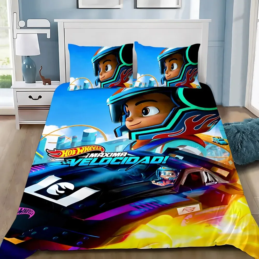 Cars Duvet Cover Bedding Set – Wheels Design for Kids & Adults 6