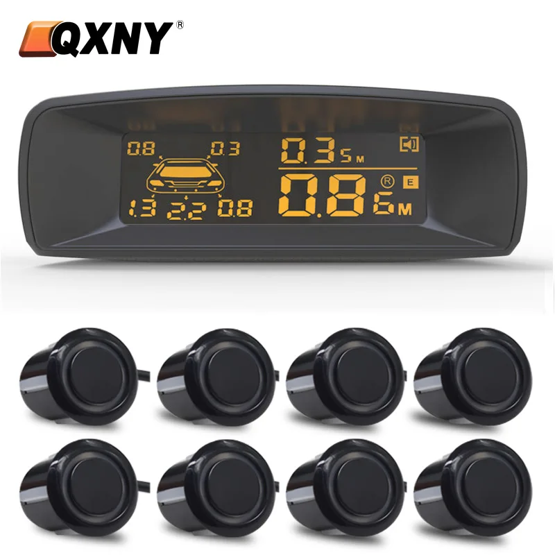 Vehicle Car 8 Parking Sensors System Reverse Backup Radar Front and ...