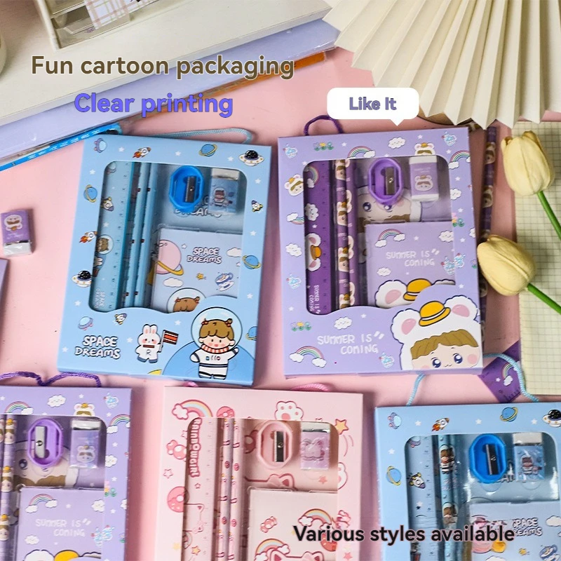 Cartoon-Themed Stationery Gift Set