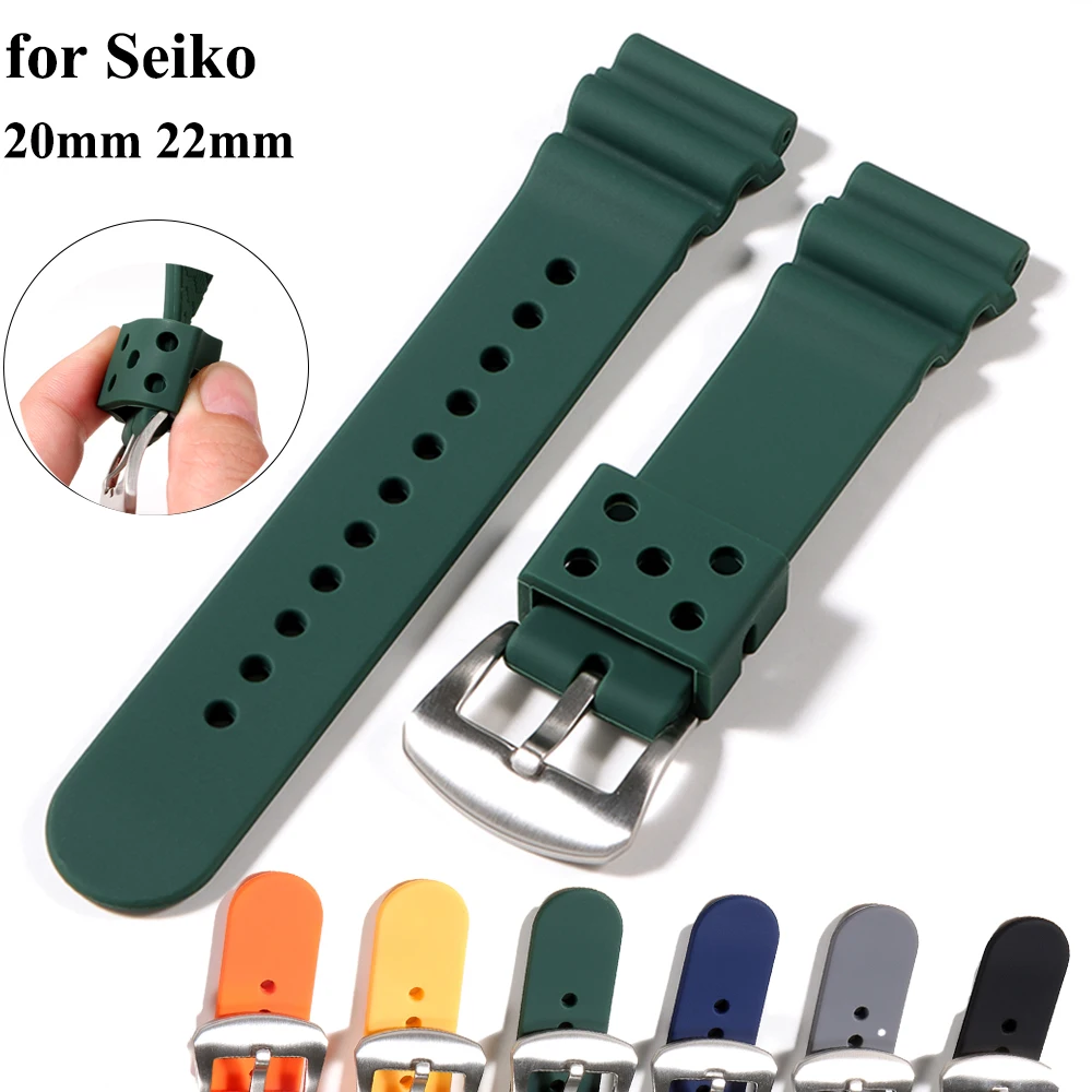 Water-Resistant Silicone Watchband Strap