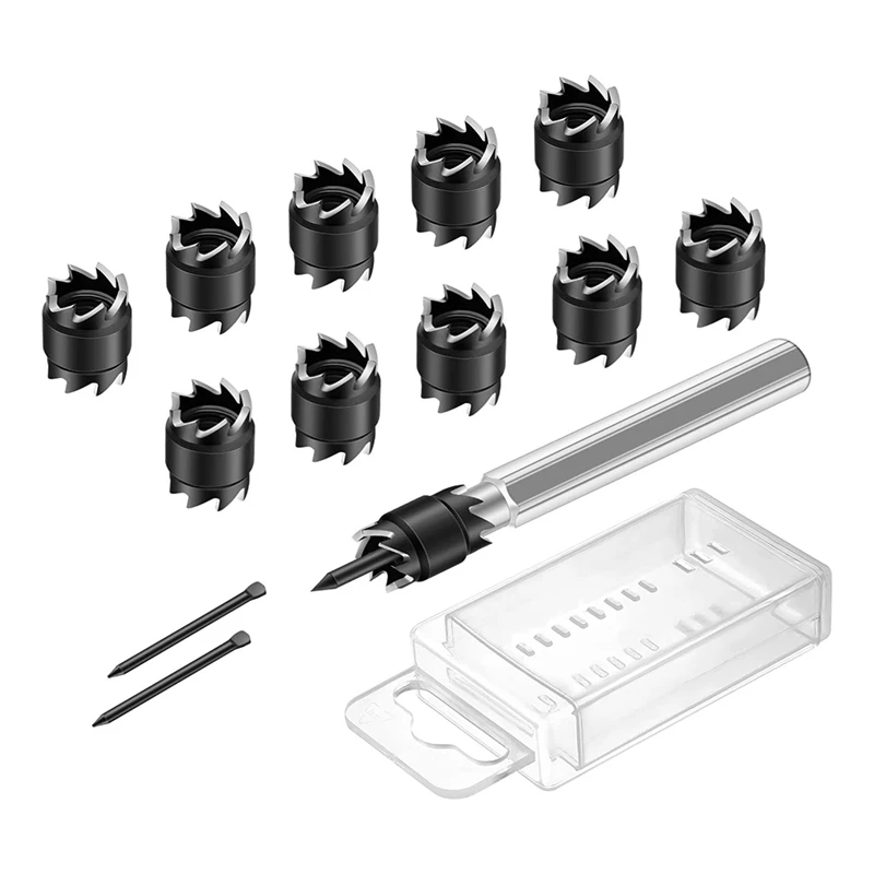 

13Pcs Spot Weld Cutter Set,3/8 HSS Spot Weld Cutter Remover Drill Bits Hole Cutter Remover For Power Drill Spot Welding