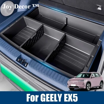 For Geely EX5 Galaxy E5 2024 2025 2026 Car Rear Trunk Box Cover Spare Tire Storage Box Case Accessories Stowing Tidying Toolbox