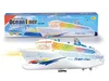 [ Funny ] Electronic Large luxury cruise ship Toy Universal rotation music light Boat model Baby toy colorful flash ocean line 5