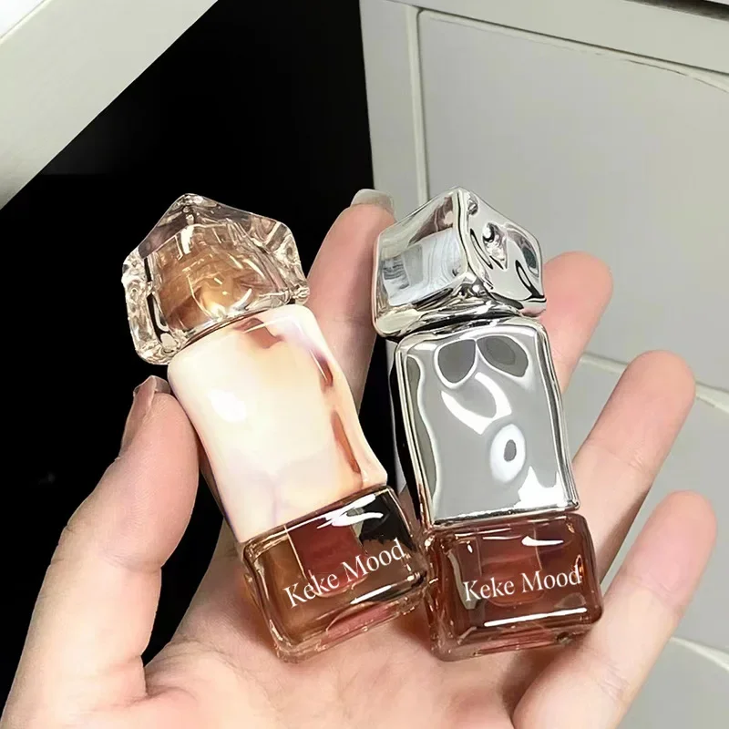 Kekemood Mirror Water Lip Gloss Smalto Per Labbra Vetro Trasparente Olio Per Labbra Rossetto Liquido Impermeabile Nude Brown Clear Tint Makeup