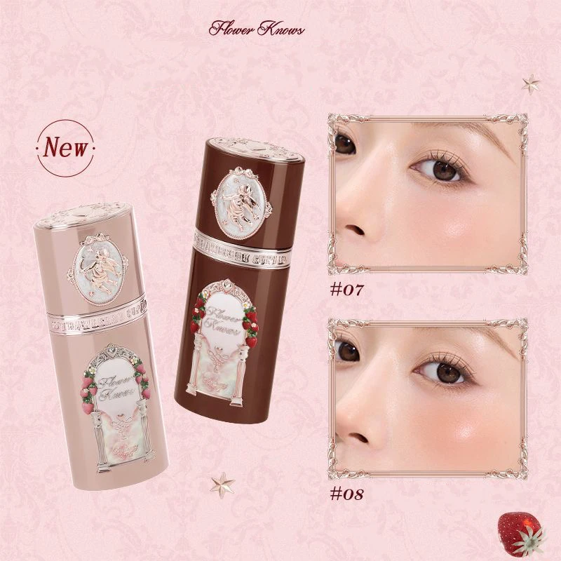 Liquid Blush Blush Cream Cream Blusher Facial Blusher Flower Knows Strawberry Cupid Collection Makeup For Cheeks Matte Finish Face