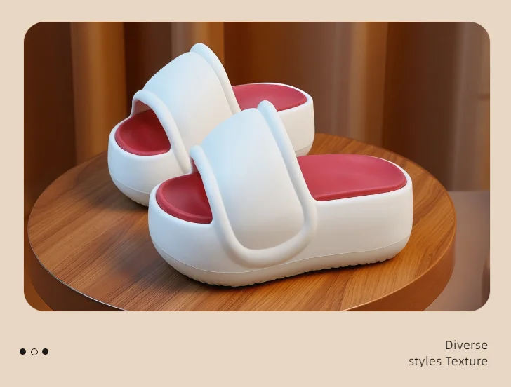Neue 6cm Flatform Chunky Slippers für Damen, Sommer Anti-Geruch-Slides, Leichte Plateau-EVA-Schuhe für Zuhause, Draußen und Strand – Detail 12