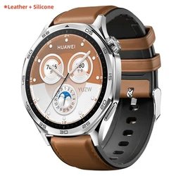 Premium Leather Strap for Smartwatch 22mm - Elegant Women’s and Men’s Watch Bracelet (Brown)