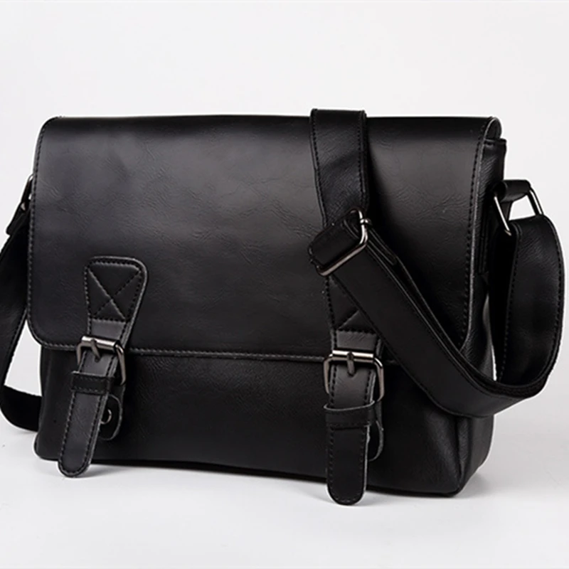 Vintage Men Shoulder Bags Daily Work Satchels Mens Messenger Bag Luxury Fashion Shoulder Bag Laptop Bag Male Briefcase Handbags