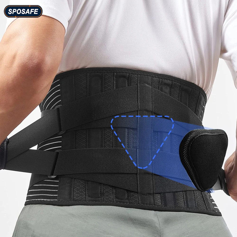 Cinturón De Soporte Lumbar De Punto Transpirable Para Hombre Y