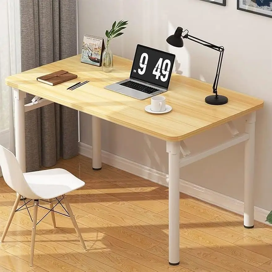 Modern Simple Style PC Table Folding Desk No Assembly Required, Writing Computer Desk…