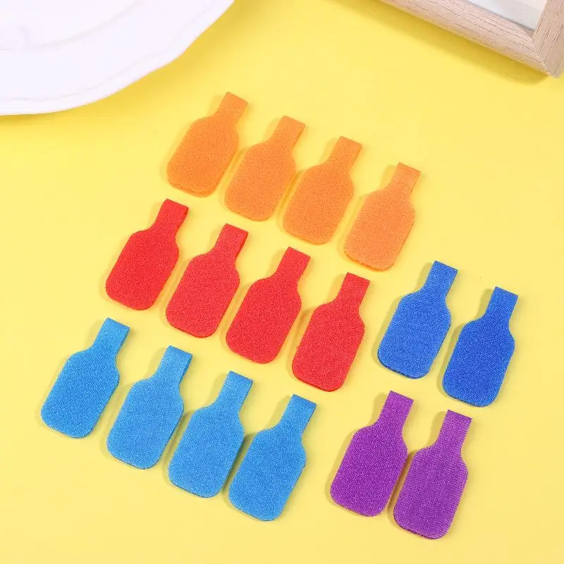 내구성이 뛰어난 컬러 케이블 타이 세트로 쉽게 정리하세요; 표시 가능한 표면 포함