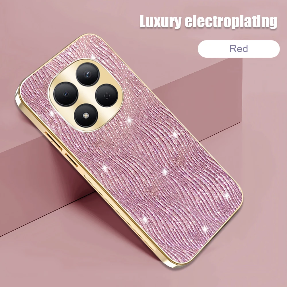 Luxurious Electroplated Water Ripple Phone Case - Stylish PC Cover with Bumper Protection