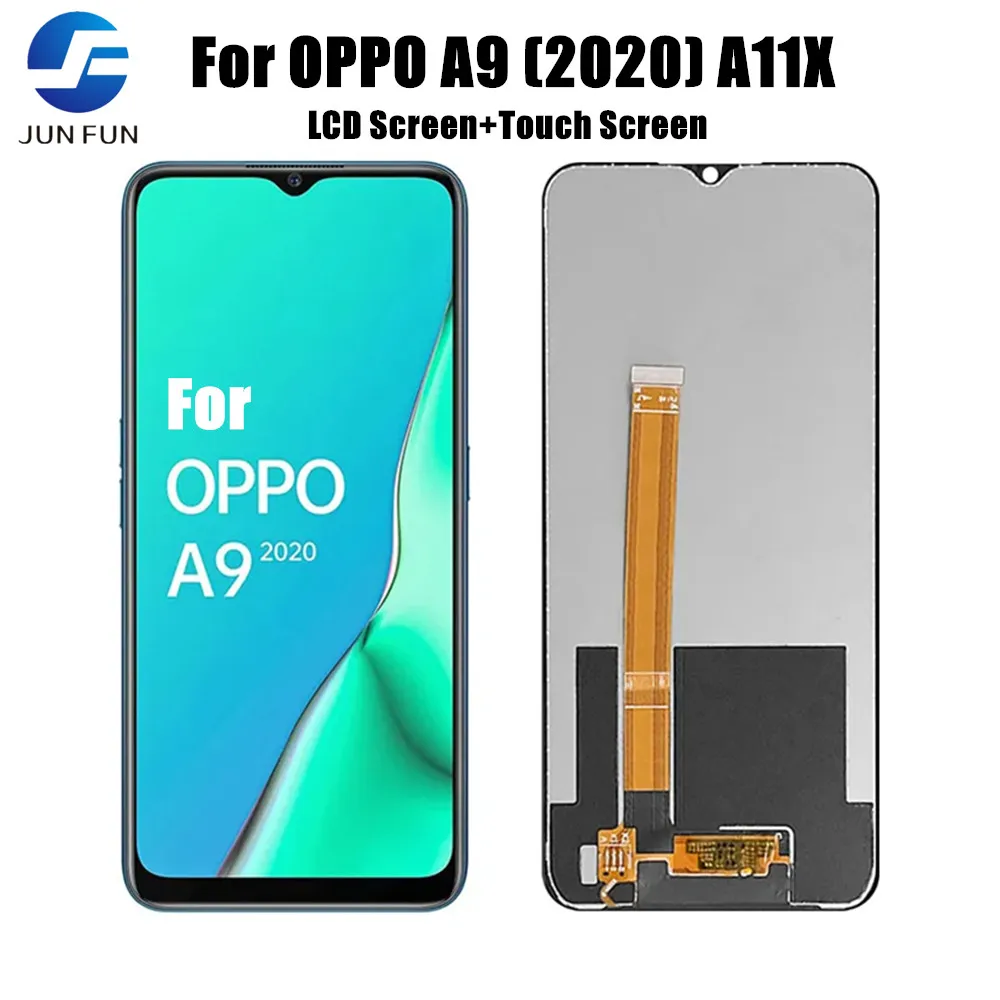 

6.5''For OPPO A9 (2020) A11X LCD CPH1937 CPH1939 CPH1941 Display With Frame Touch Screen Digitizer Parts Replacement