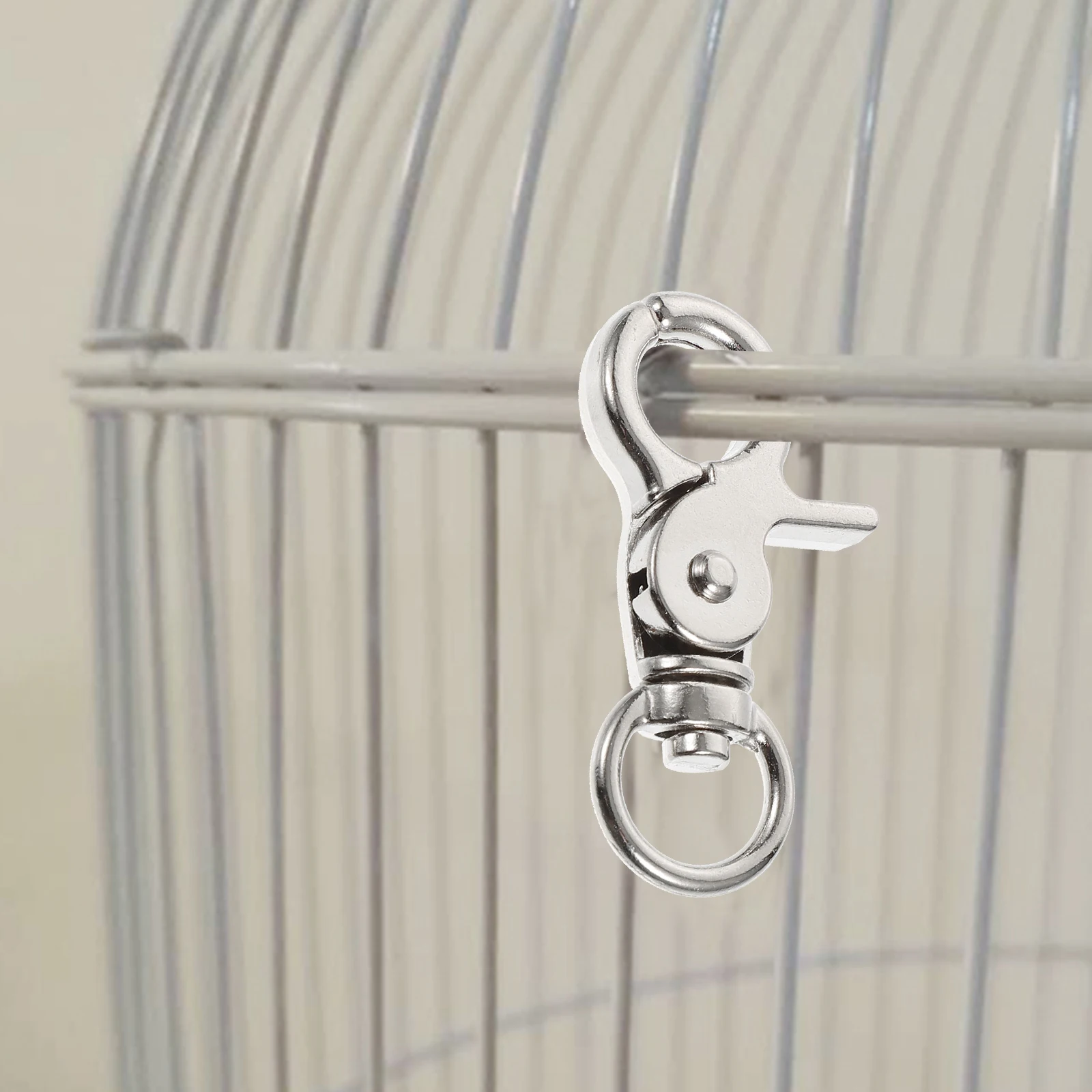 5pcs Bird Cages Lock Lobster Clasp Door Parrot Cages Swivel Spring Buckle Pet Cagess Accessories