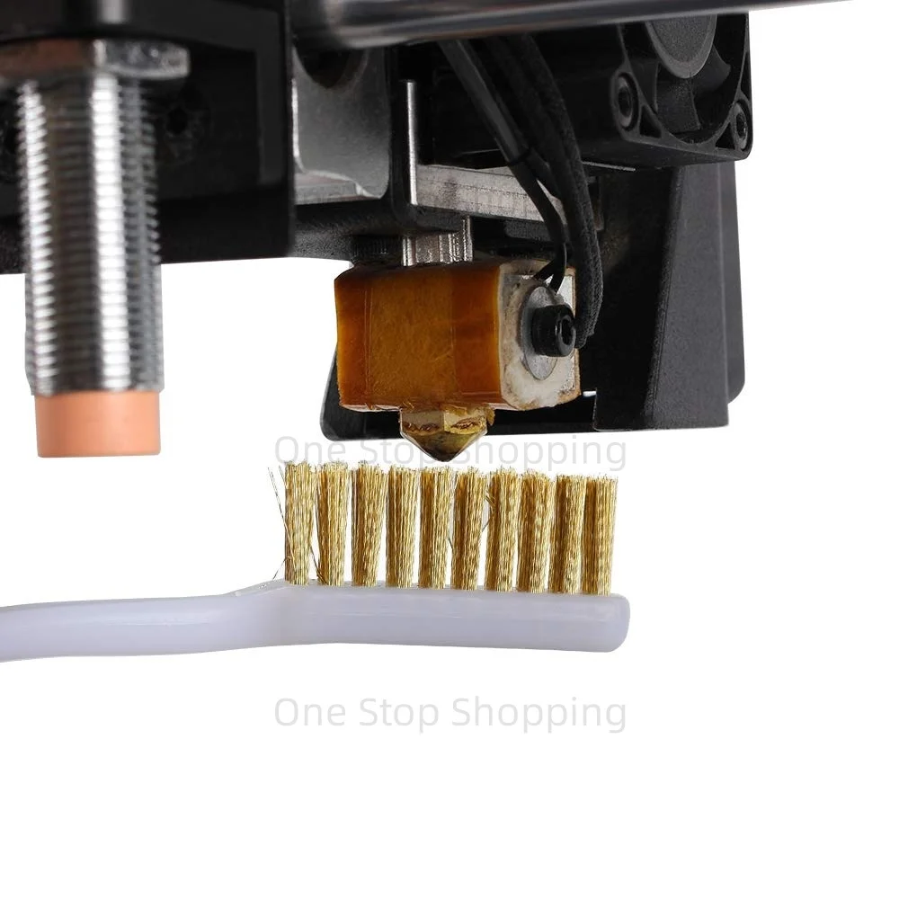 2PCS 175mm Messing Draht Pinsel 3D Drucker Düse Reinigung Messing Draht Zahnbürste Werkzeug Messing Pinsel Griff Hot End reinigung Zahnbürste – Detail 3