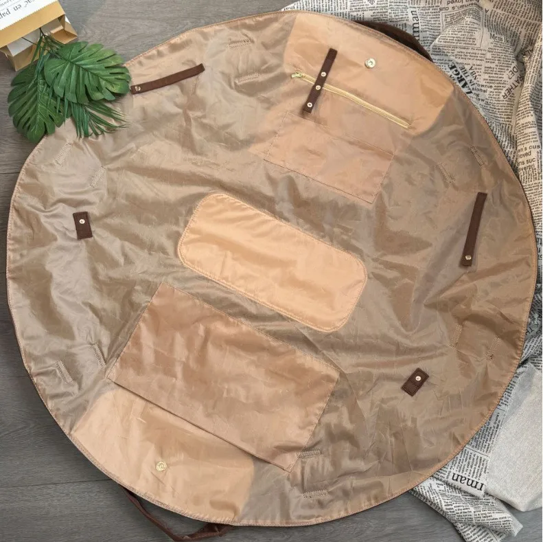 Spacious Waterproof Foldable Travel Tote with Picnic Storage Compartments
