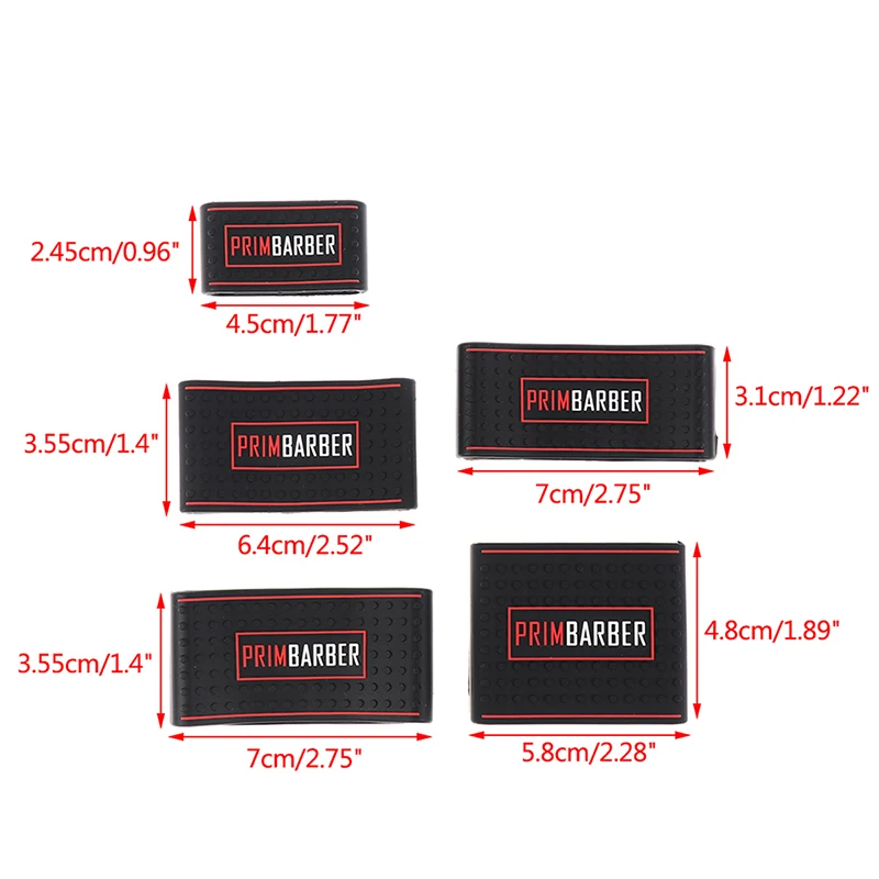 Barber Hair Clipper Anti-Slip Grip Set - 5pcs Decorative Rubber Rings
