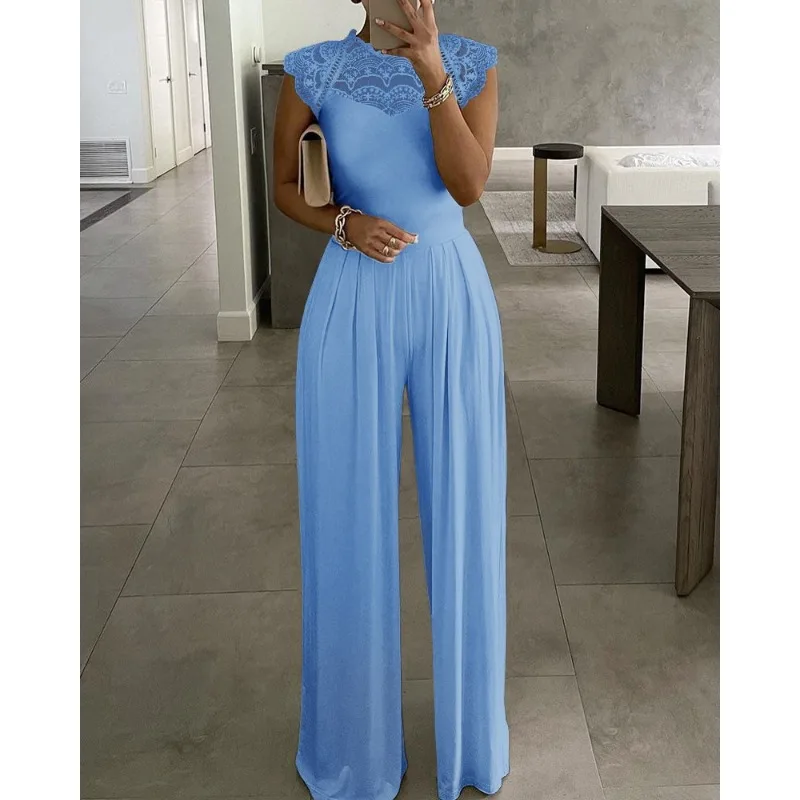 Рисунок 2 - Женский модный кружевной комбинезон с коротким рукавом