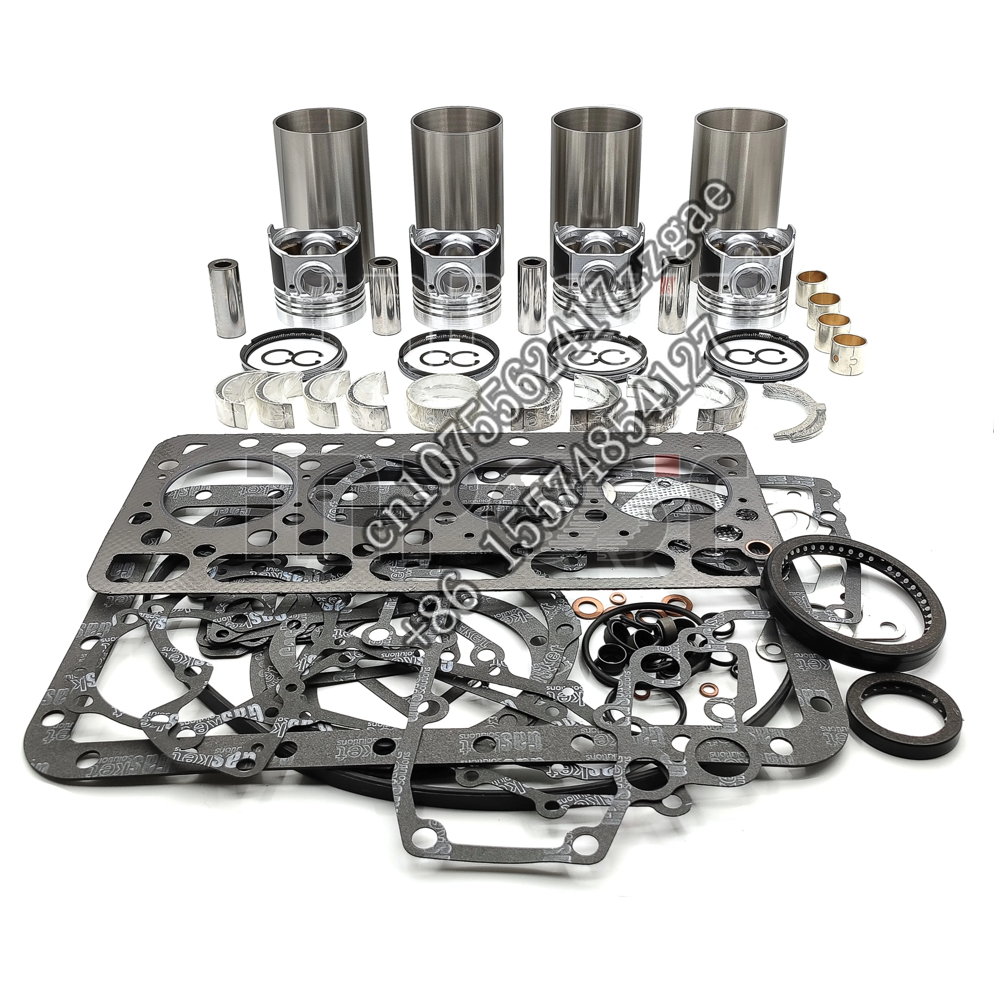 

V1903 Engine Overhaul Rebuild Kit Piston Ring Kit Full Gasket Set Bearing For Kubota Tractor L3600 L3710 Beta 43 BV1903