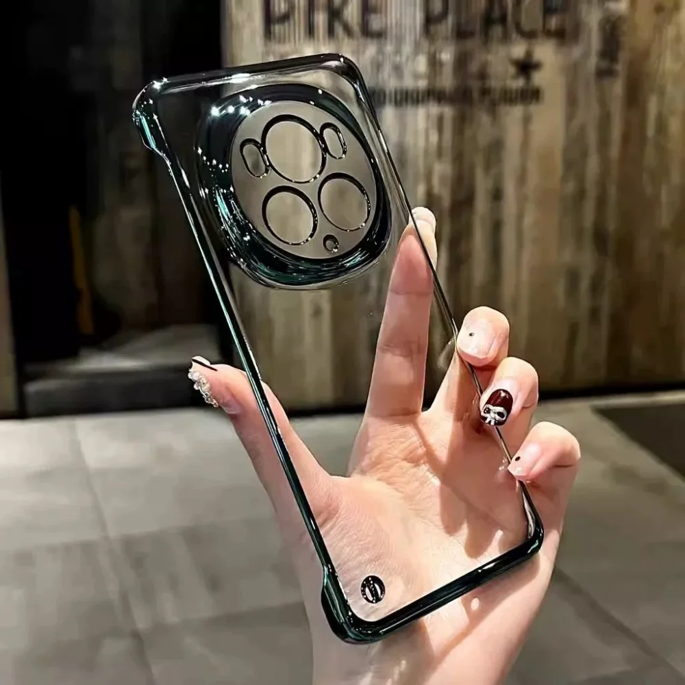 Ultra-Thin Luxury Frameless Hard Cover with Color Accents