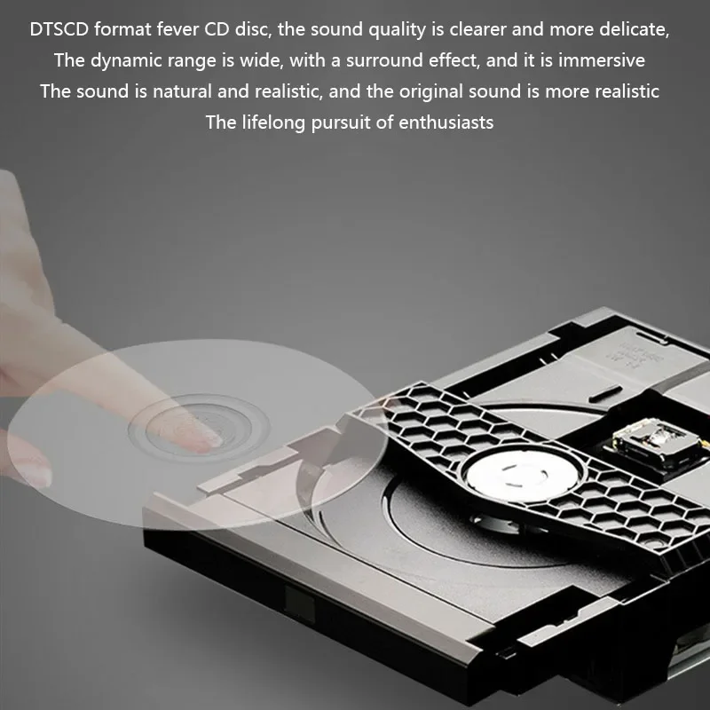Portable CD Player Bluetooth 5.0 USB DTS HD Lossless HIFI Dual RCA Digital Optical Coaxial Output