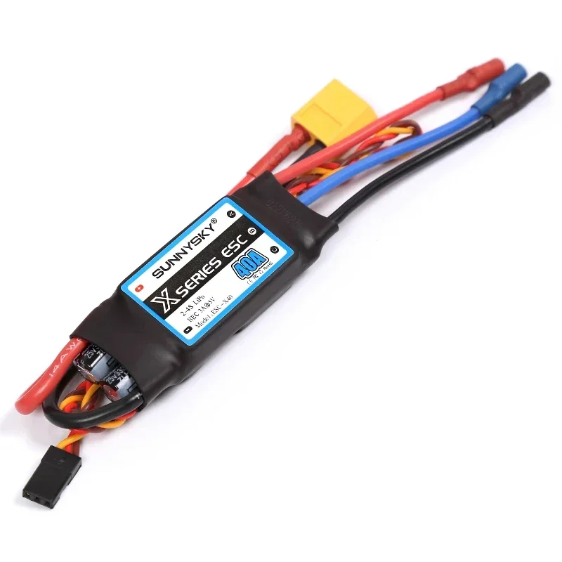 1pcs new SUNNYSKY X Series ESC 40A 60A 80A Brushless Speed controler With Ubec For RC Airplane 3D KT Aircraft Fixed Wing Culvert thumbnail 3