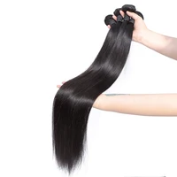 MISSANNA 34 36 38 40 cheveux raides paquets os droit cheveux humains brésilien coudre-en cheveux armure faisceaux Extensions de cheveux naturels 2