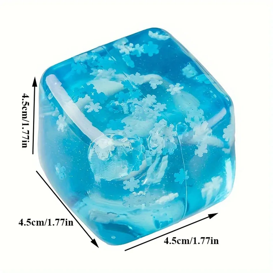 Weicher Klebstoff Grüner Apfel-Butter-Stick Schneeflocken-Quadrat Stressabbau-Squishy Langsam Aufsteigendes Spielzeug Sensorisches Spielzeug Geschenk für Erwachsene & Kinder – Detail 2