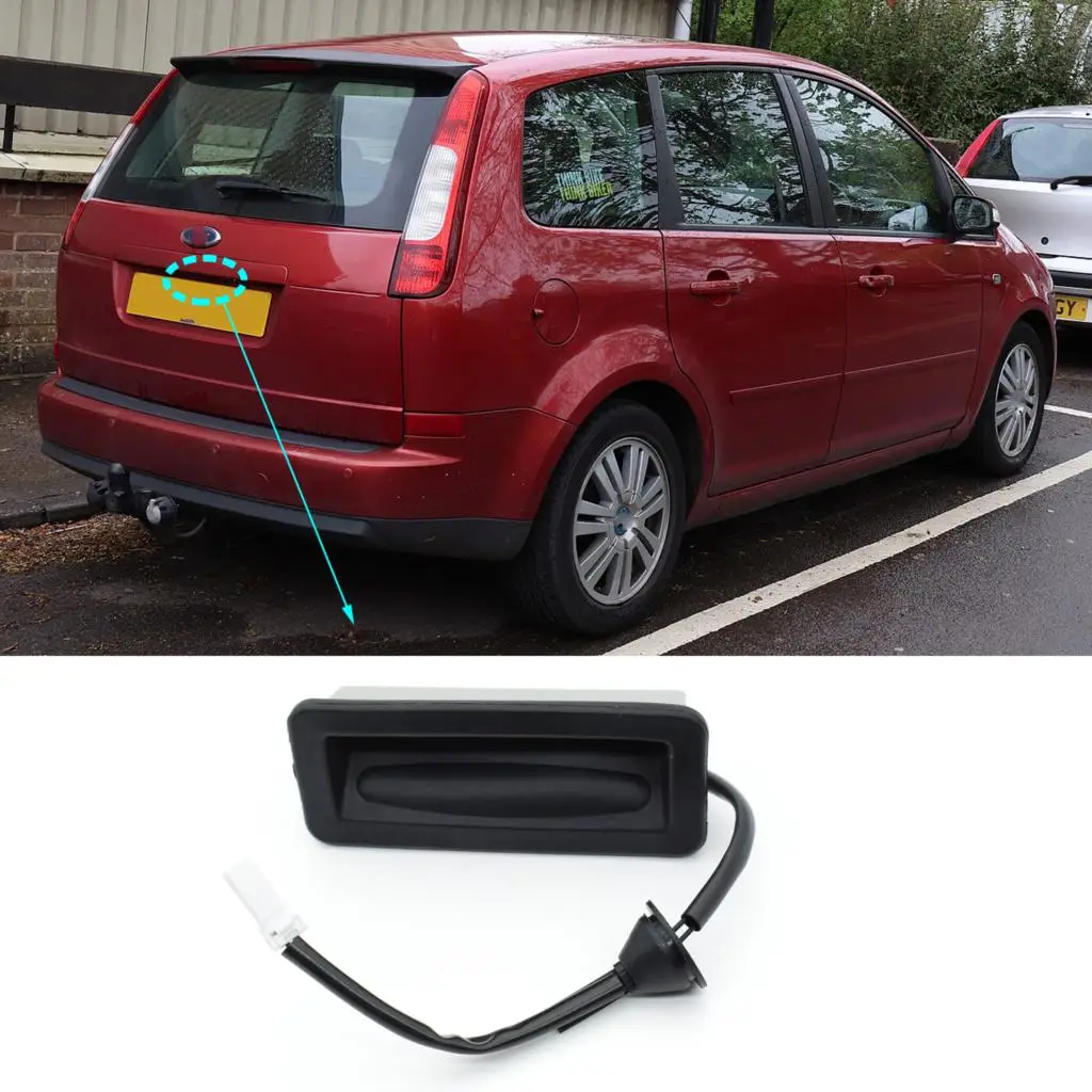 Tailgate Boot Release Switch Controller With Wiring Harness Handle Lid Button for Ford Focus MK2 2004-2012 C-Max MK1 2003-2006 car tailgate switch