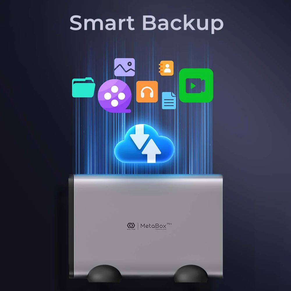 ORICO 3.5" inch SATA SSD HDD Storage Box NAS Network Smart Backup Hard Drive Enclosure Remote Access House Personal Cloud Server