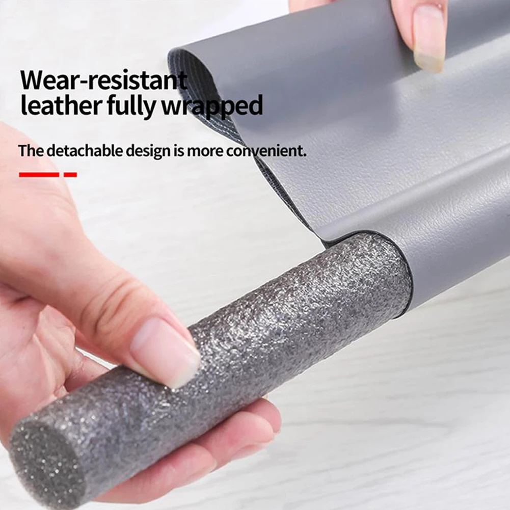 Windproof Door Bottom Seal Strip with Double Draft Protection