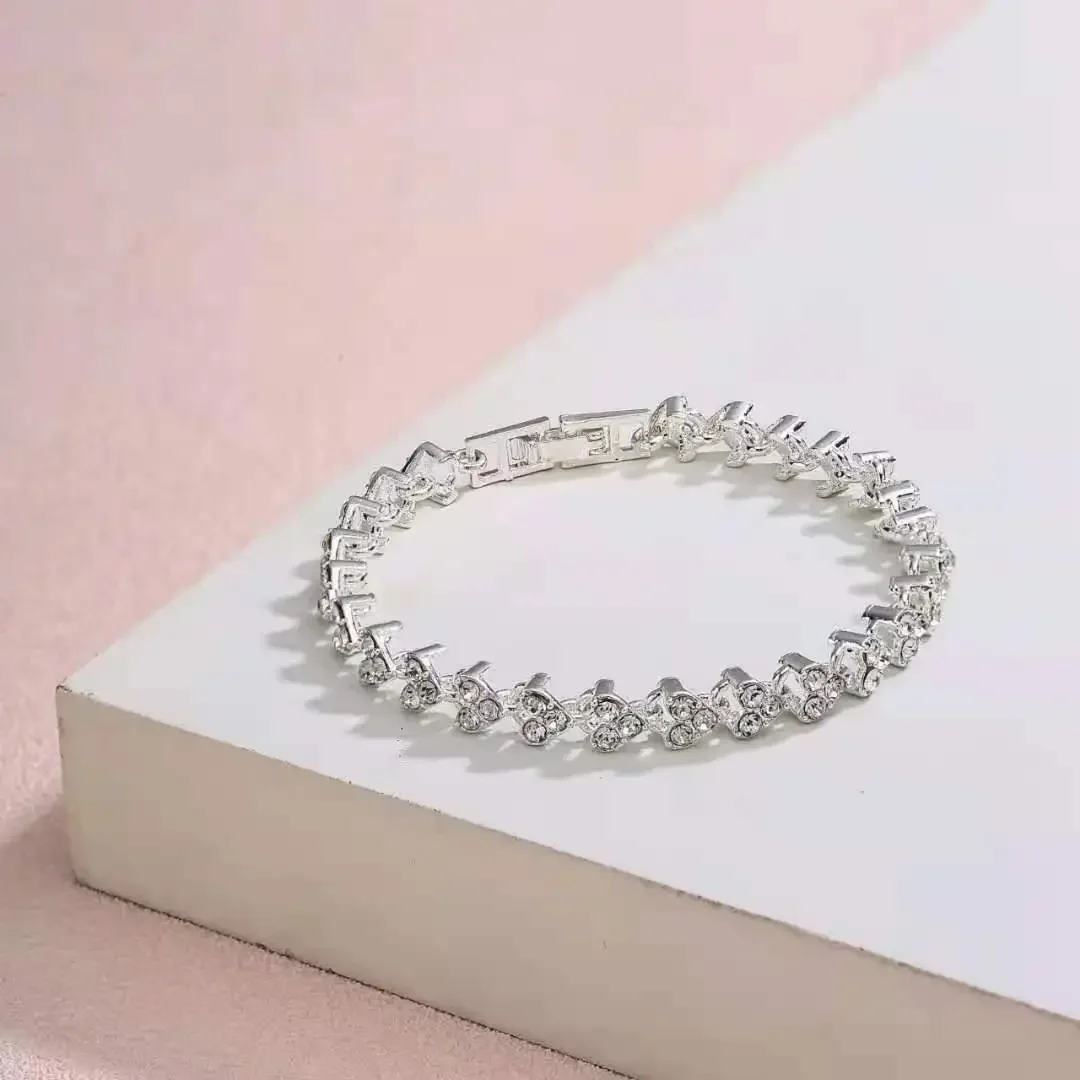 Bracciale da donna in argento sterling 925 alla moda, bracciale con ciondolo regolabile a forma di foglia aperta, gioielli per feste per ragazze, regali di Natale