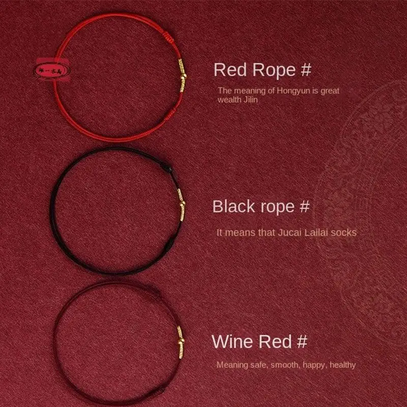 Silver Anklet Bracelet Fashion Accessories Creative Fashion Handmade Bracelet Red Rope Lucky Bangle Women Men Lovers' Best Friends Lucky Bracelet Anklet