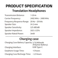 MSAI 138 Languages Wireless Translator Earbuds Multilingual Translate Bluetooth AI Headphones Tow Way Real Time Translation - Image 6