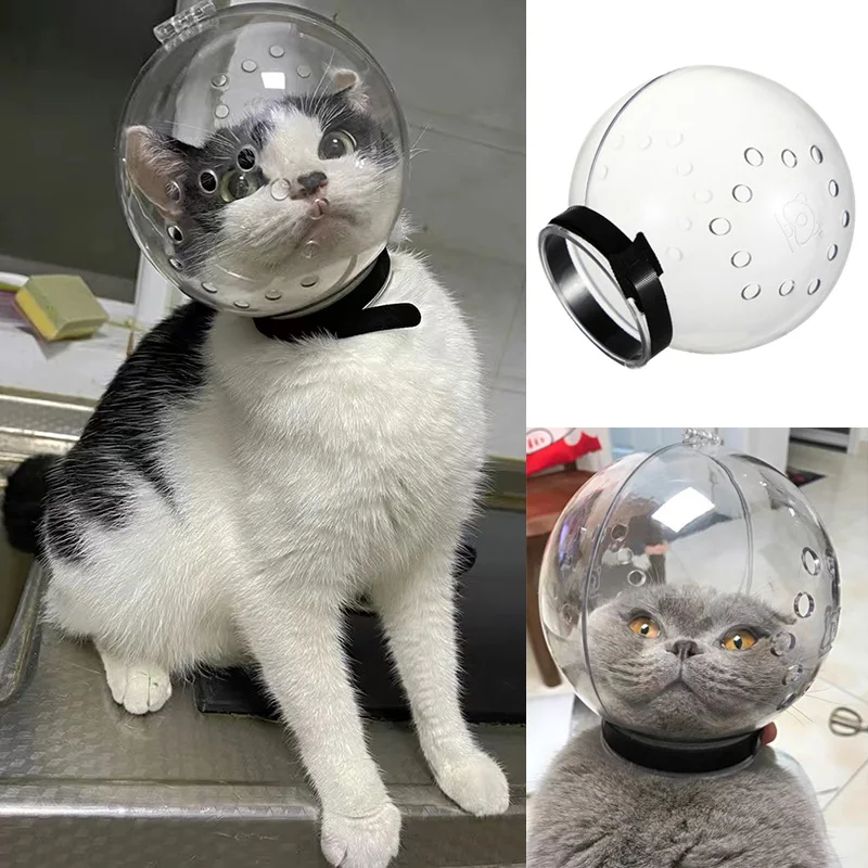 

Breathable Space Ball Cat Grooming Cover for Cats Kitten Pet Muzzle Mask for Nail Clipping Bathing Anti-bite Safety Hat Supplies