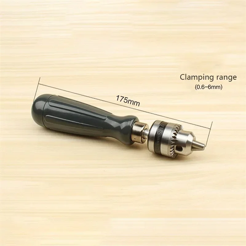 Drill Chuck Hand Drill With 1.5/2.0/3.0/4.0/5.0mm Bits Manual Drilling Tool Multifunction Hand Twist Drill Carpentry DIY Tool
