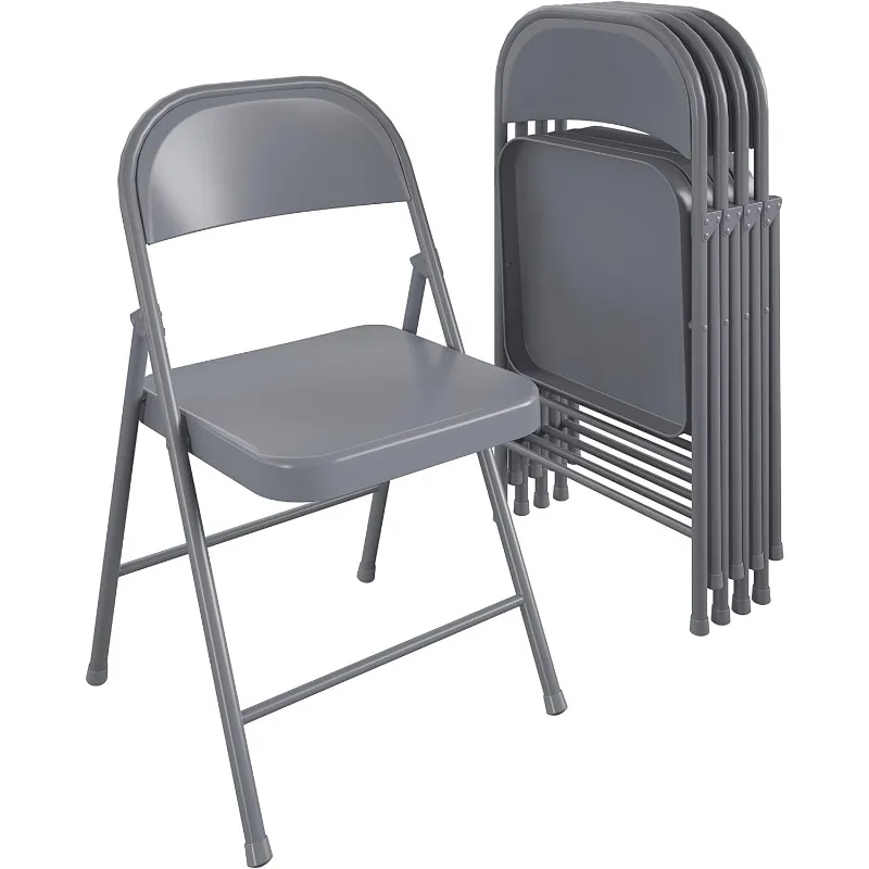 SmartFold All-Steel Folding Chair, 4-Pack